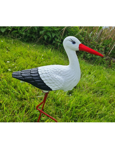 Figurine décorative Cigogne Petite H: 46 cm de Jardin décoration extérieure