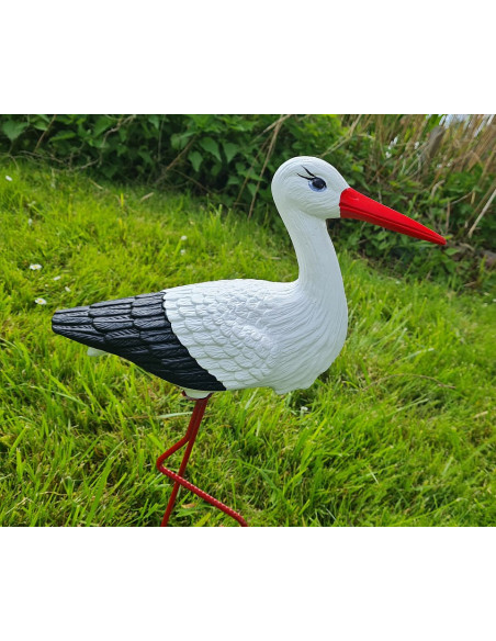 Figurine décorative Cigogne Petite H: 46 cm de Jardin décoration extérieure