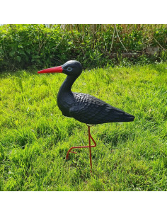 Figurine décorative Cigogne Petite Noir H: 46 cm de Jardin décoration extérieure 2