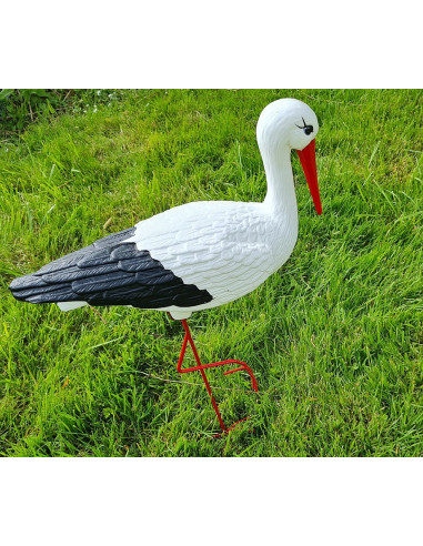 Figurine décorative Cigogne Médiocre H: 75 cm de Jardin décoration extérieure