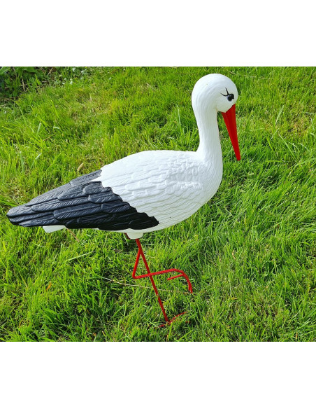 Figurine décorative Cigogne Médiocre H: 75 cm de Jardin décoration extérieure