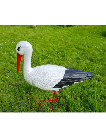 Figurine décorative Cigogne Médiocre H: 75 cm de Jardin décoration extérieure