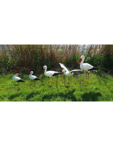 Figurine décorative Cigogne Médiocre H: 75 cm de Jardin décoration extérieure
