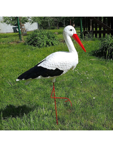 Figurine décorative Cigogne Grand H: 88 cm de Jardin décoration extérieure