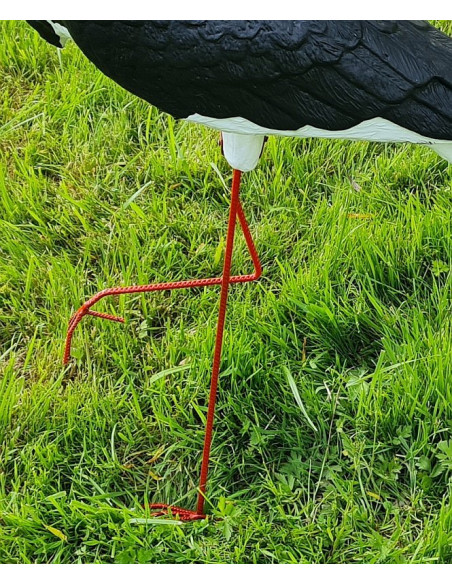 Figurine décorative Cigogne Grande Noir H: 88 cm de Jardin décoration extérieure