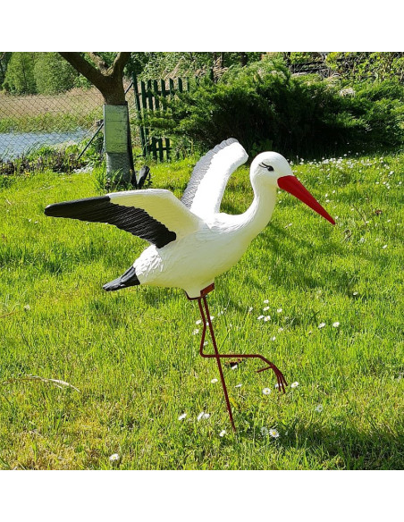 Figurine décorative Cigogne Volante H : 75 cm de Jardin décoration extérieure