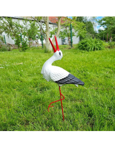 Figurine décorative Cigogne Cliquetis Petite H: 57 cm de Jardin décoration extérieure 2