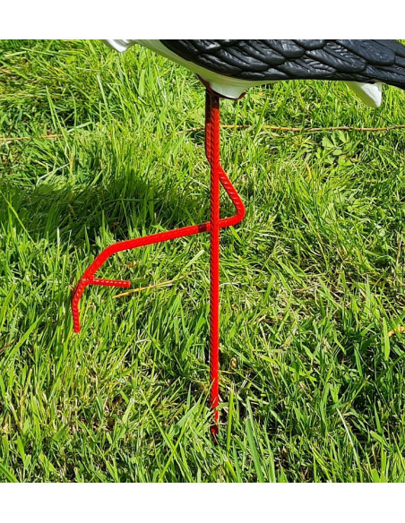 Figurine décorative Cigogne Cliquetis Petite Noir H: 57 cm de Jardin décoration extérieure