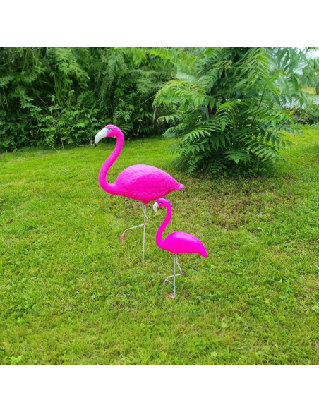 Flamingos Family 2 Flamingos Sculpture Statue Figure