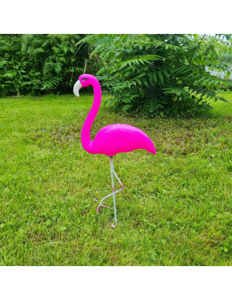 Flamingo Dark Pink H: 57cm Sculpture Statue Figure