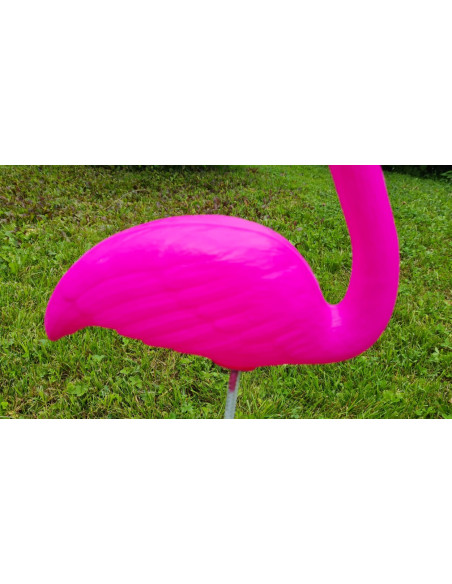 Flamingo Dark Pink H: 57cm Sculpture Statue Figure