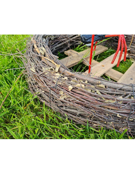 Figurine décorative nid de Cigogne 3 cigognes H: 75cm de Jardin décoration Figure