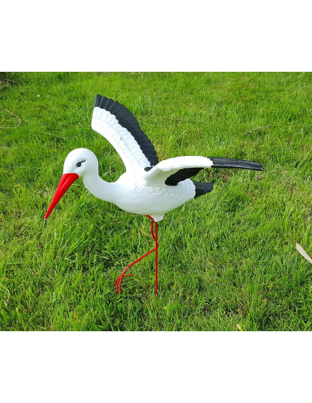 Figurine décorative Famille de 5 Cigones Cigogne de Jardin décoration extérieure