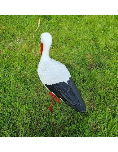 Figurine Cigogne Médiocre H: 75cm en Plastique pour Jardin