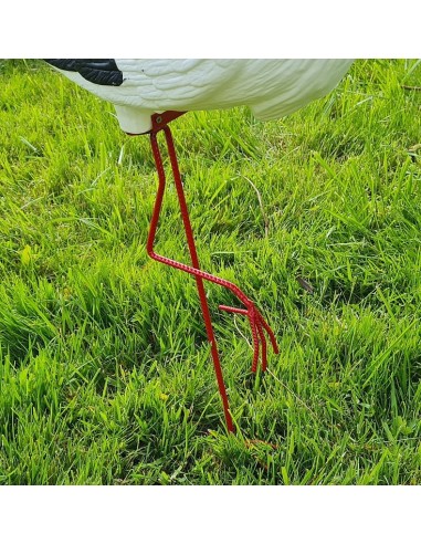 Figurine Cigogne Médiocre H: 75cm en Plastique pour Jardin