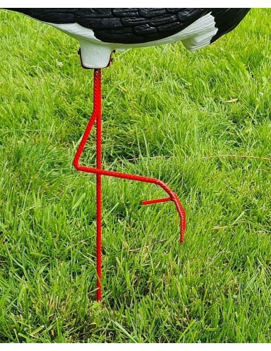 Figurine Cigogne Noire Médiocre H:75 cm en Plastique pour Jardin