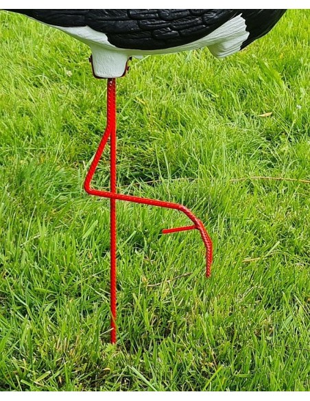 Figurine Cigogne Noire Médiocre H:75 cm en Plastique pour Jardin