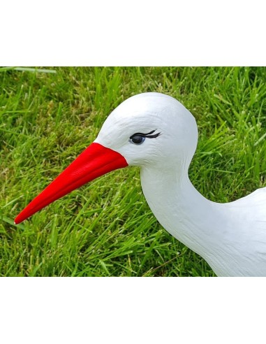 Cigogne Volante H: 75cm – Figurine cigogne plastique pour jardin