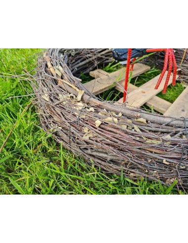 Nid de Cigogne Artificiel Famille 3 Cigognes H: 70cm - Décoration Jardin