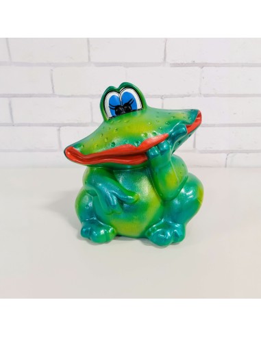 Sculpture Grenouille Rigolote aux Lèvres Rouges – Déco Jardin