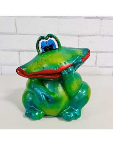 Sculpture Grenouille Rigolote aux Lèvres Rouges – Déco Jardin