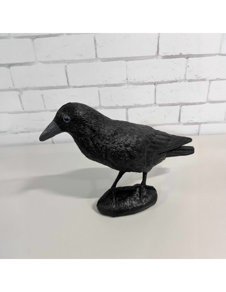 Corbeau Noir de Jardin : Figurine Déco & Anti-Pigeons