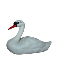 Cygne Déco Flottant : Statue de Jardin Réaliste (27 cm)