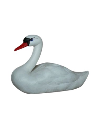 Cygne Déco Flottant : Statue de Jardin Réaliste (27 cm)