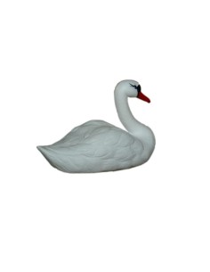 Cygne Déco Flottant : Statue de Jardin Réaliste (27 cm) 2