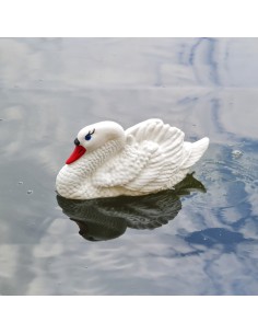 Cygne Déco Flottant : Figurine "Jeune Cygne" pour Bassin