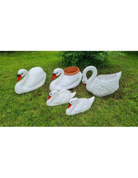 Jardinière Cygne : Cache-pot Décoratif et Statue de Jardin