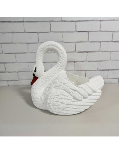 Grand Cygne Jardinière : Cache-pot & Statue XXL (55 cm)