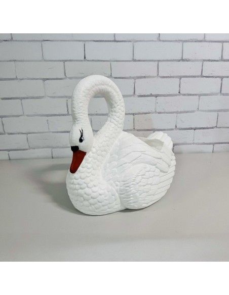 Grand Cygne Jardinière : Cache-pot & Statue XXL (55 cm)