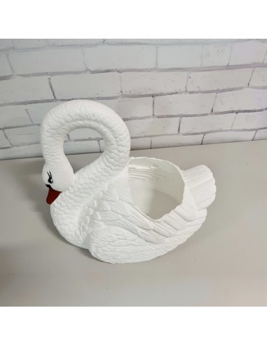Grand Cygne Jardinière : Cache-pot & Statue XXL (55 cm)