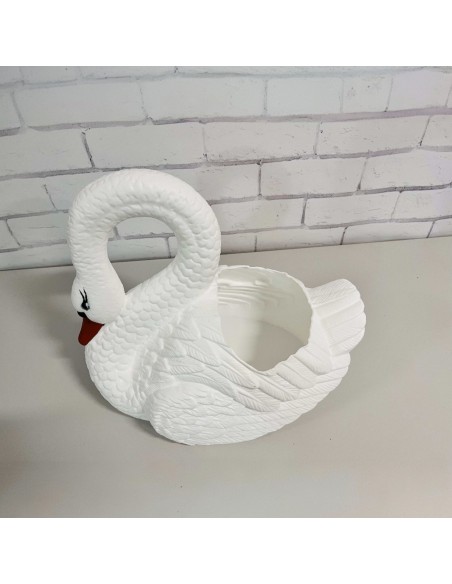 Grand Cygne Jardinière : Cache-pot & Statue XXL (55 cm)