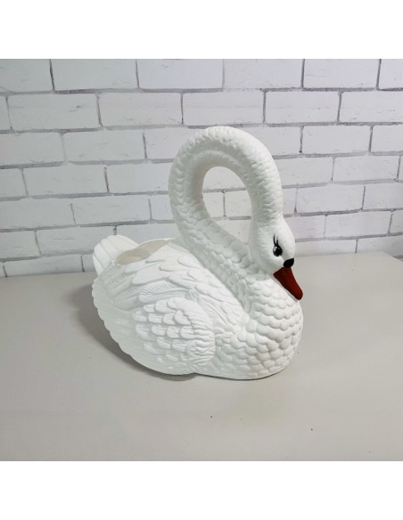 Grand Cygne Jardinière : Cache-pot & Statue XXL (55 cm)