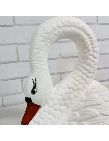 Grand Cygne Jardinière : Cache-pot & Statue XXL (55 cm)