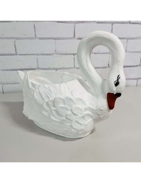 Jardinière Cygne (Taille Moyenne) : Statue Déco 42 cm