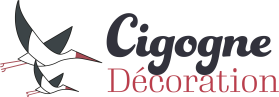 Cigogne décoration de jardin